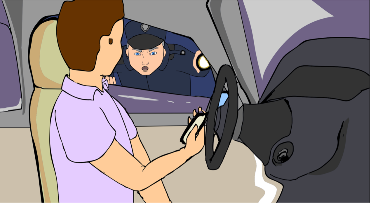 police finding avatar in car