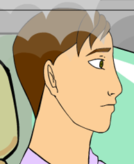 avatar's side profile in the hit-and-run scenario